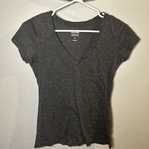 Garage Women's Charcoal V-Neck Tee